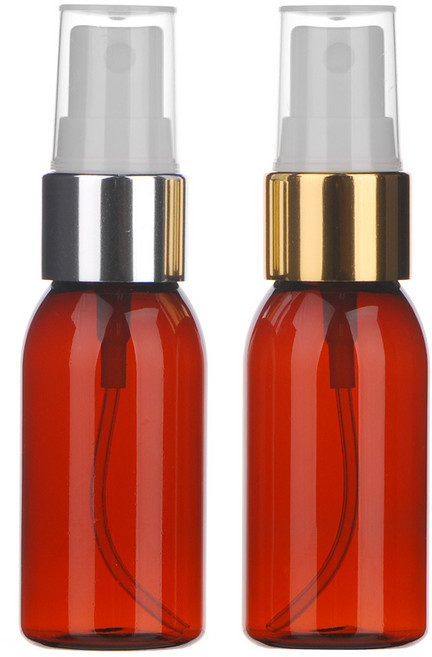 금속스프레이 20ml 30ml 50ml 60ml 75ml 80ml 100ml 스프레이공병 미스트용기, 갈색용기 은색캡, 1개