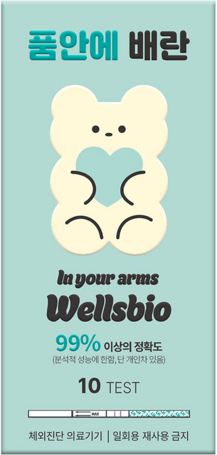 품안에 배란 배란 테스트기 플러스 얼리 체크 배테기, 1개, 10개입