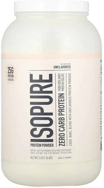 몸관리하세요 겨울입니다 Isopure 제로 탄수화물 프로틴 파우더 무맛 1.36kg(3lb) 특별관리진행, Isopure제로탄수화물프로틴파우더무맛136kg3lb, 1.36kg, 1 - 쿠팡