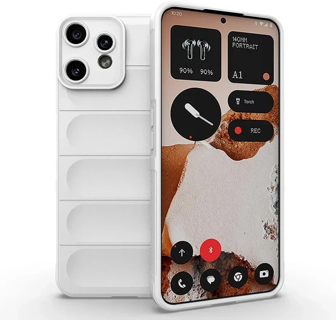 피부처럼 부드러운 실리콘 케이스 (Nothing CMF Phone 2 Pro 1 호환) 충격 방지 보호 커버, 02 아무것도 CMF 전화 1, 10 White