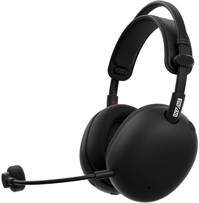 소니 SONY 게이밍 헤드셋 INZONEH9Ⅱ 블랙 WHG910NFnatic/Bluetooth/탑재/입체음향/저지연/장시간 사용하여도 쉽게 피로해지지 않는/붐마이크/블랙