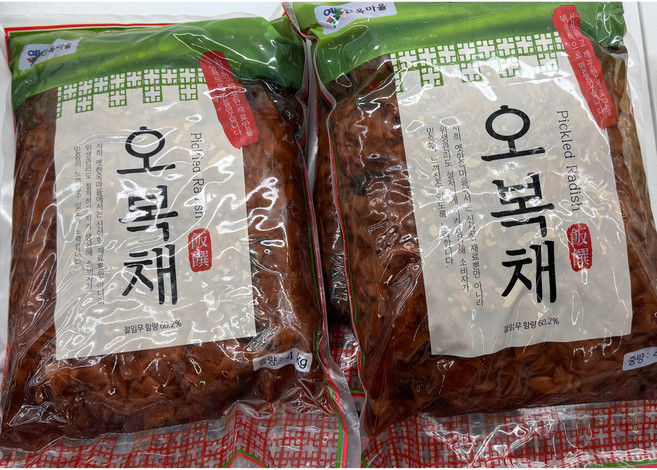 옛한옥마을 오복채 오복지 4kg, 2개