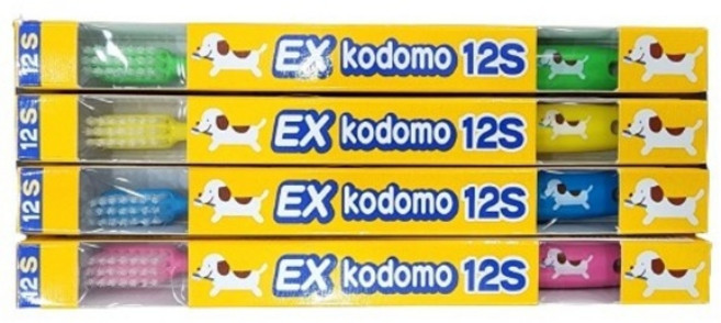 코도모칫솔, 12S, 1세트, 4개입