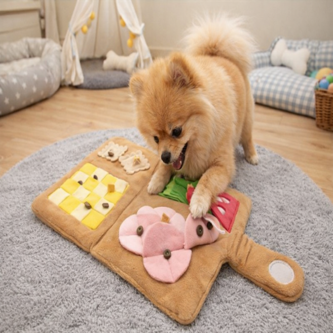 리더스펫 강아지 피크닉 메뉴북 애견 노즈워크 휴대용 장난감, 1세트, 혼합색상