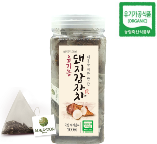 올웨이즈온티 유기농 돼지감자차 티백, 1개, 50개입, 1.2g