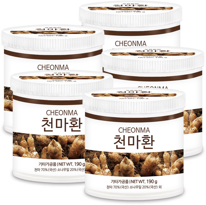 푸른들판 국산 천마 솔잎 환, 190g, 5개