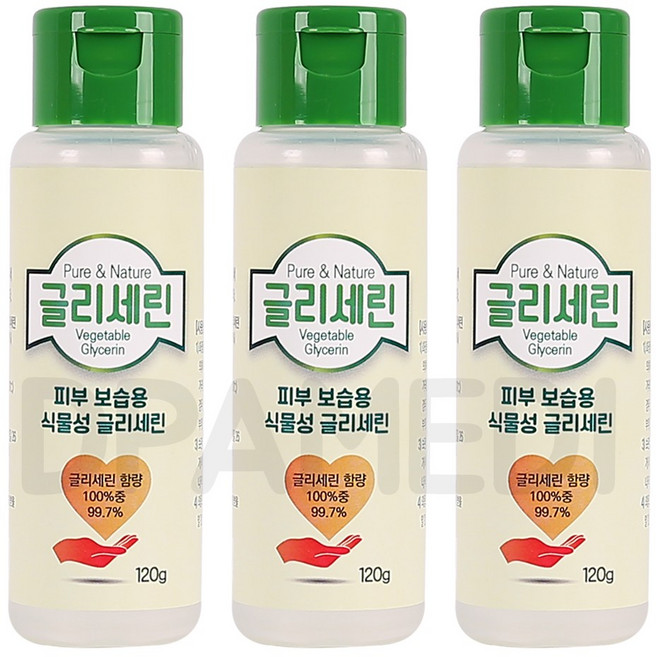 퓨어엔네이쳐 식물성 글리세린 120g, 3개