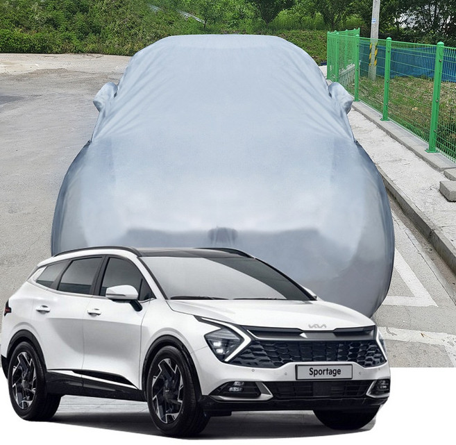 메이빈 숨쉬는 자동차 커버 덮개 디올뉴 스포티지 NQ5, 스포티지NQ5(21년-현재)-8호+세차타월, 1개