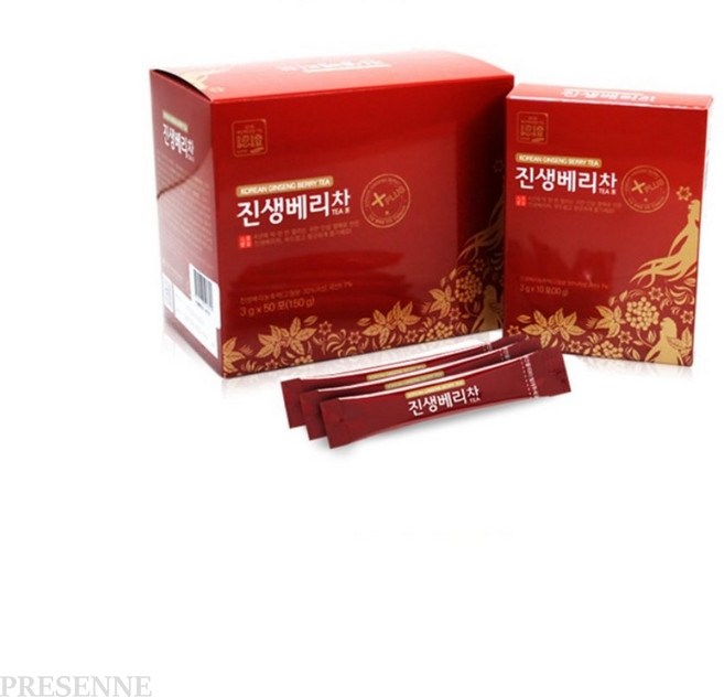 진생베리차 50포 인삼열매차 부드러운차, 3g, 50개, 1개
