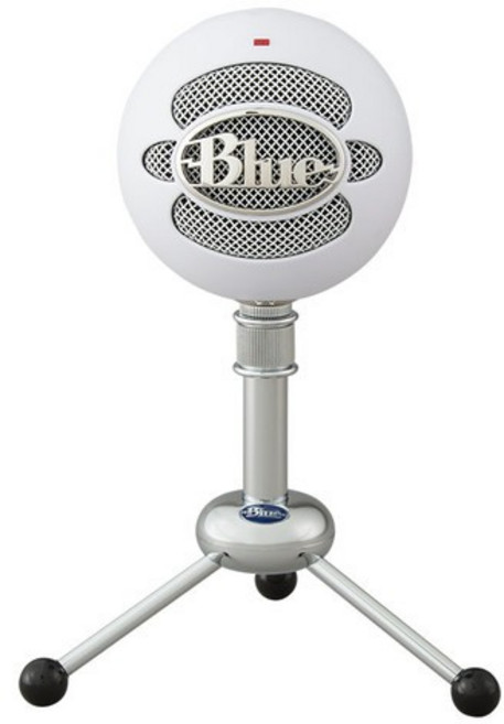 Blue Snowball 雪球USB麥克風 台灣總代理公司貨 視訊教學 Mac/PC適用 白色款, 白色