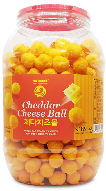 노브랜드 체다치즈볼 370g, 1개