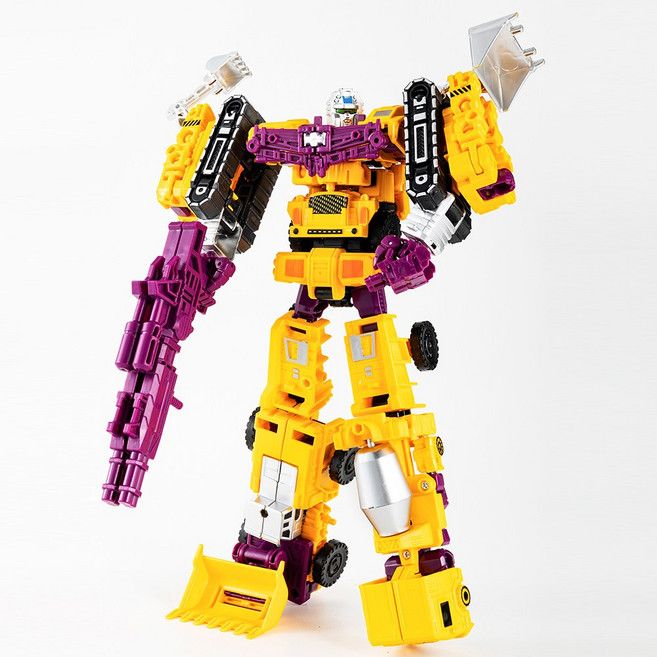 토요요 6in1 변신 로봇 중장비 장난감 자동차 조립 완구 역할놀이 어린이 생일 선물 추천 JM-BX2, 1개, 중장비 6in1 변신 로봇