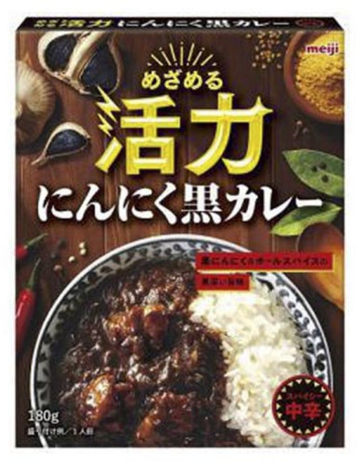 메이지 깨어나는 활력 갈릭 블랙 카레 중간 매운맛, 1개, 180g