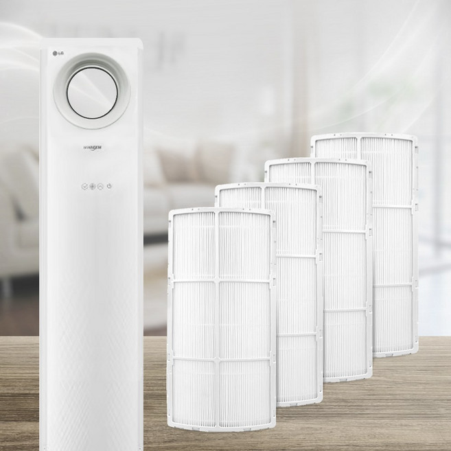 LG 엘지 휘센 G 스탠드 에어컨 집진 필터 세트 4EA 손연재 스페셜 호환, 1개, 초미세 먼지필터 4P (틀포함)