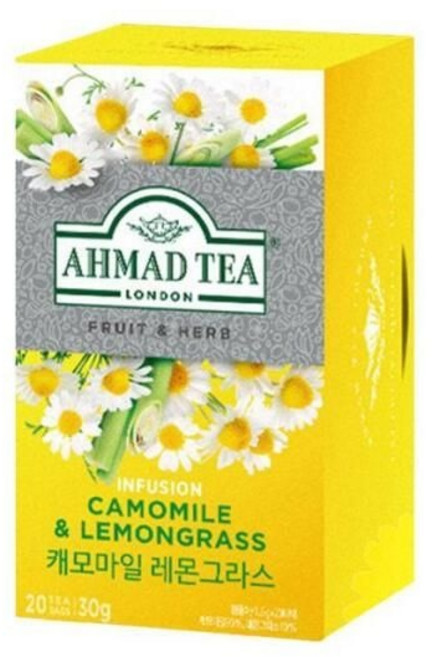 아마드티셀러허브 식품 캐모마일레몬그라스 허브티 티백 20개입