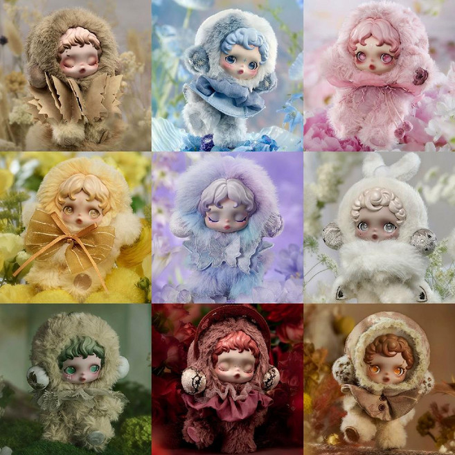 POPMART 정품 스컬판다 피규어 키링 팝마트 SKULLPANDA 2세대 인형 키홀더, TEAKWOOD(박스개봉확인), 1개