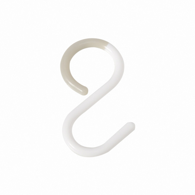 S形軟頭掛勾 多功能收納掛鉤 廚房浴室衣櫥掛勾 居家收納好幫手, 白-大號, 1個