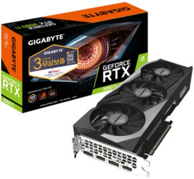 기가바이트 지포스 RTX 3060 Ti Gaming OC PRO D6 8GB 피씨디렉트 그래픽카드