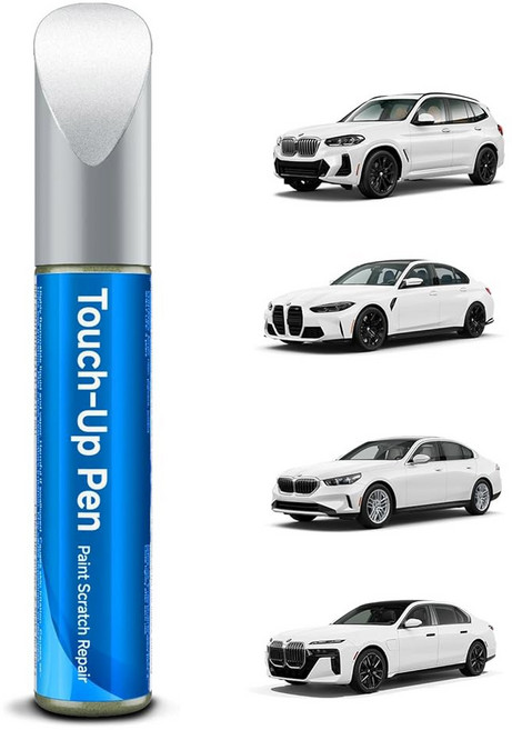 테슬라런치 BMW용 페인트 터치업 글레이셔 실버 메탈릭(A83) 정확한 매치 터치업 자동차 스크래치 수리(글레이셔 메탈릭(A83)), Single Pen, 7 Glacier Silver Metallic(A83), 1개