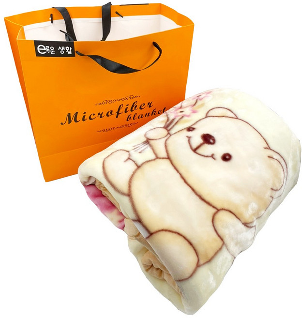 밍크담요 부드러운 극세사 담요 쇼핑백포함 비닐포장 두꺼운 담요