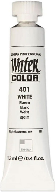 신한 수채화 물감 12ml 낱색 (48색상) 미술 화방 취미 색칠 준비물 드로잉 채색 학생 전문가, 405-P.Yellow Deep