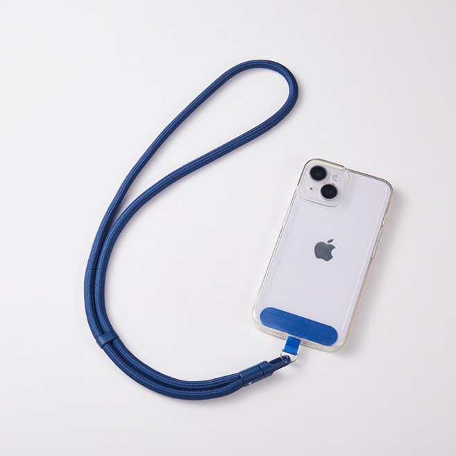 생활연구소 핸드폰 목걸이 스트랩 도난 방지 M, 1개, 블루