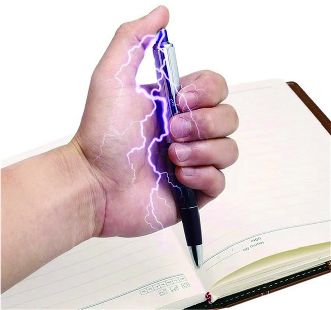 자체 전기충격펜 선물 쇼크 공포 재미 장난 트릭, 전기충격펜 BL03870, 1개