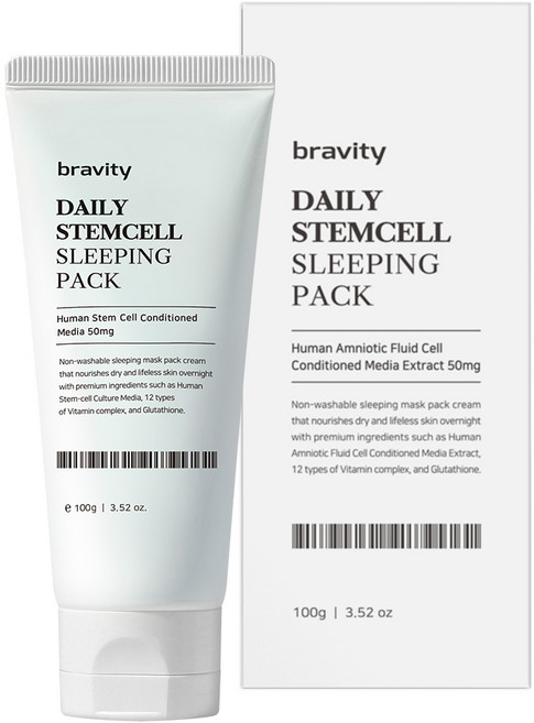 브래비티 데일리 슬리핑팩, 100g, 1개