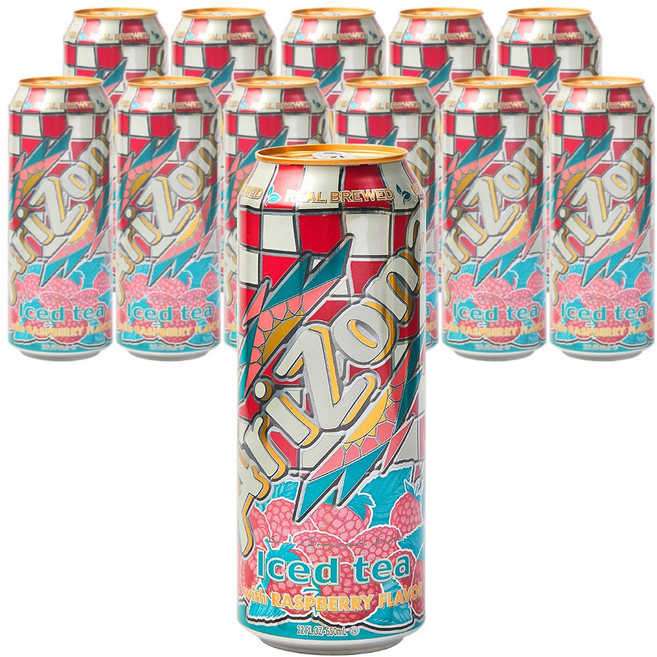 아리조나 아이스드티 위드 라즈베리향, 12개, 650ml