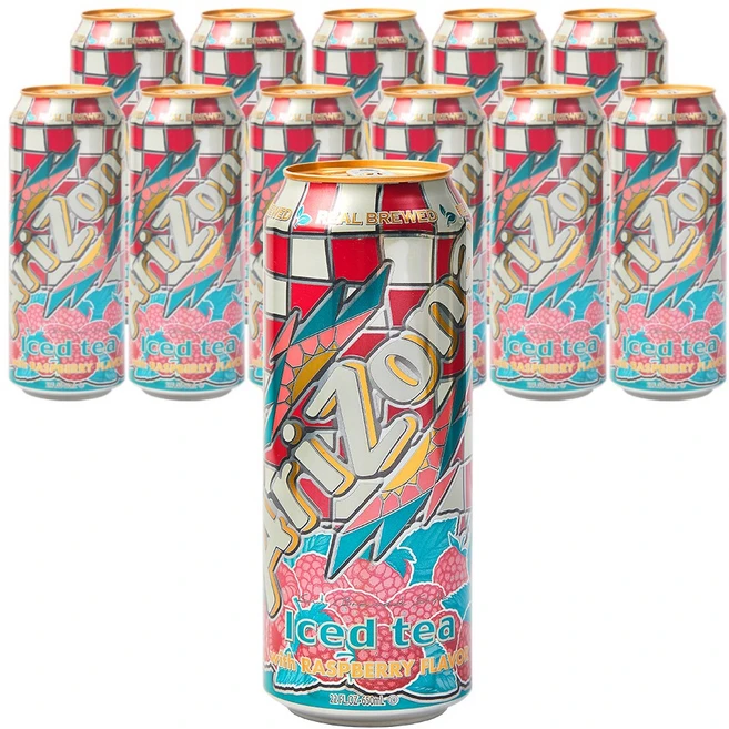 아리조나 아이스드티 위드 라즈베리향, 12개, 650ml - 쿠팡