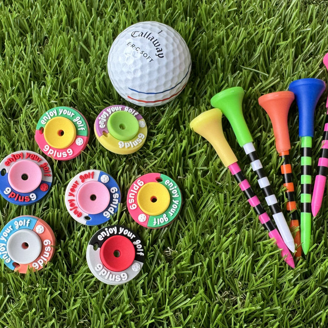골프티 투톤티링 티샷 분실방지 높이조절 라운딩 필드 캐디용품 롱티사용, 골프티링, 10개
