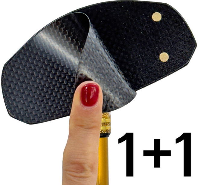 1+1 파크골프채 페이스 카본필름 리얼카본 헤드보호 페이스보호 손상방지, 2개, 카본