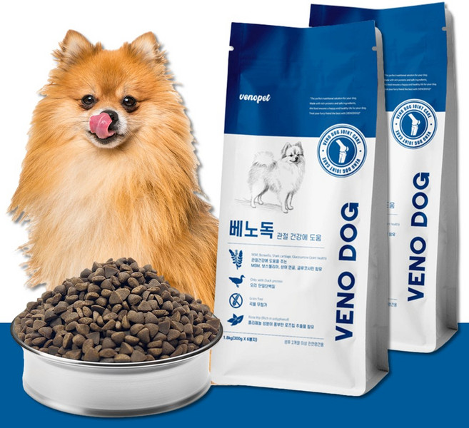 베노독 가수분해 강아지 관절 사료, 오리+고구마, 1.8kg, 2개