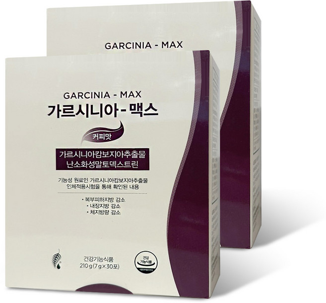 멜라루카 가르시니아 맥스 ( 커피맛 ) + 사은품 머리끈 증정, 2박스, 210g