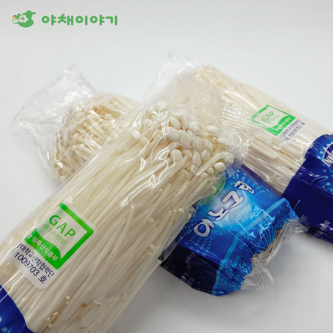 야채이야기 팽이버섯 34봉지 5kg 내외, 34개, 130g