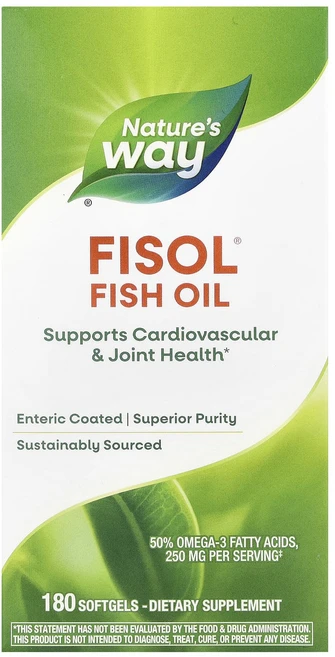 새해 첫좋은선물 Nature's Way Fisol 피쉬 오일 소프트젤 180정 제대로 할인합니다, NaturesWayFisol피쉬오일소프트젤180정, 1개 - 쿠팡