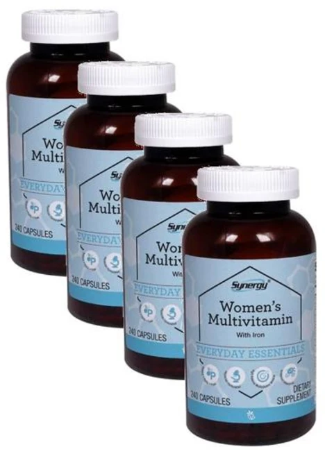 비타코스트 시너지 우먼 멀티비타민 철분함유 캡슐 Vitacost Synergy Women Multivitamin, 4개, 240정 - 쿠팡