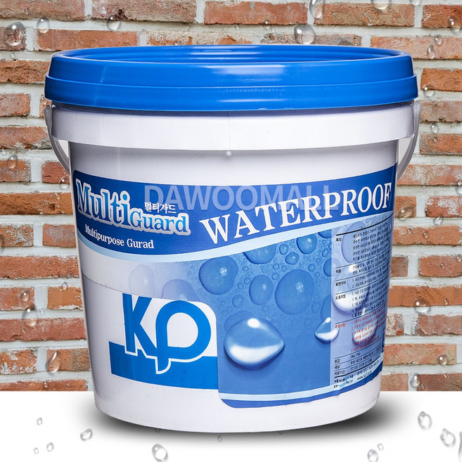 침투성 방수제 4kg 다목적 외벽 욕실 타일 드라이비트 방수액 페인트 혼합가능, 유백색(건조후투명), 1개
