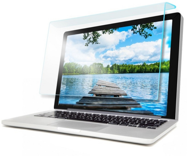 포가드 노트북용 거치식 블루라이트컷 13 ~ 16인치 초간편설치 블루라이트차단 시력보호, 단일색상/16인치(360x230), 1개