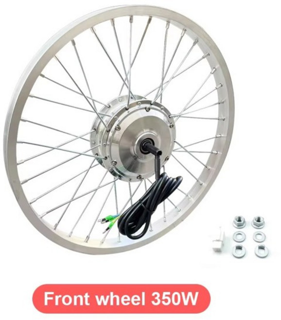 개조 전력 자전거 모터 휠 앞바퀴 액세서리 36V 500W, 01 CHINA, 01 Front wheel 350W, 1개