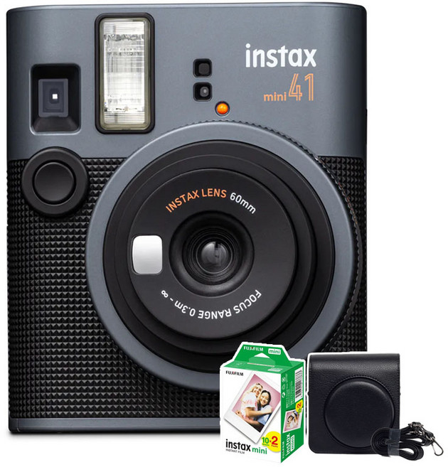 FUJIFILM 富士 instax mini 41 拍立得相機, mini 41+20張底片+專用皮套, 1個