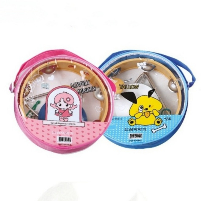 삼익악기 원형 리듬세트 NSR-16 초등용 리듬세트 교재용, 블루, 1개