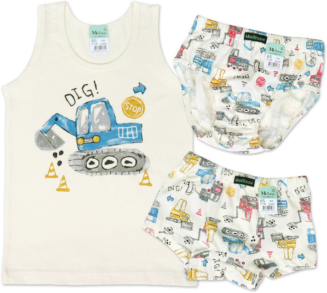 멜리스 딕카 면스판 유아동 속옷(런닝 사각 삼각 선택)