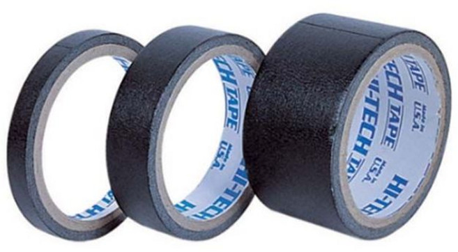 마스킹테이프 흑색 12mm 25mm 50mm, 12mmx15m-4개입, 12mmx15m-4개입