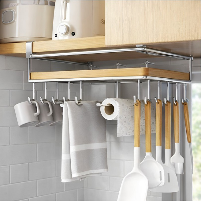 굿디아 무타공 올 스테인레스 위생 건조 도마거치대, 1개, 실버