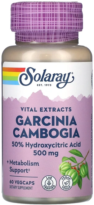 Solaray 가르시니아 캄보지아 500mg 베지 캡슐 60정, Solaray가르시니아캄보지아500mg베지캡슐60정, 1개 - 쿠팡