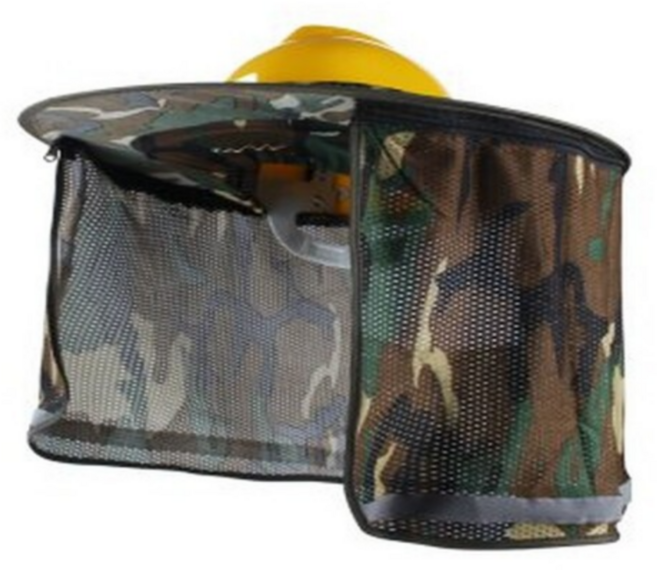 유스툴 안전모 햇빛 가리개, 카모플라주, 1개