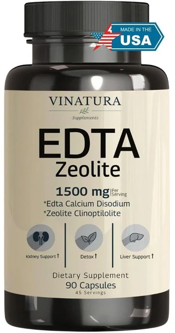 EDTA 제올라이트 90캡슐 다이소듐 디소듐 중금속, 90정, 1개 - 쿠팡