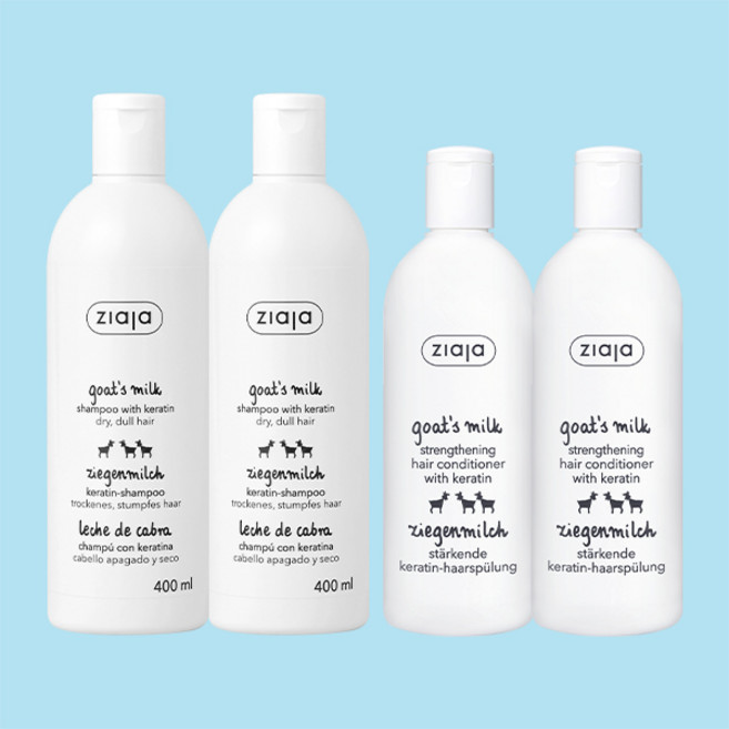 지아자 산양유 샴푸+컨디셔너 세트, 1개, 1.2L