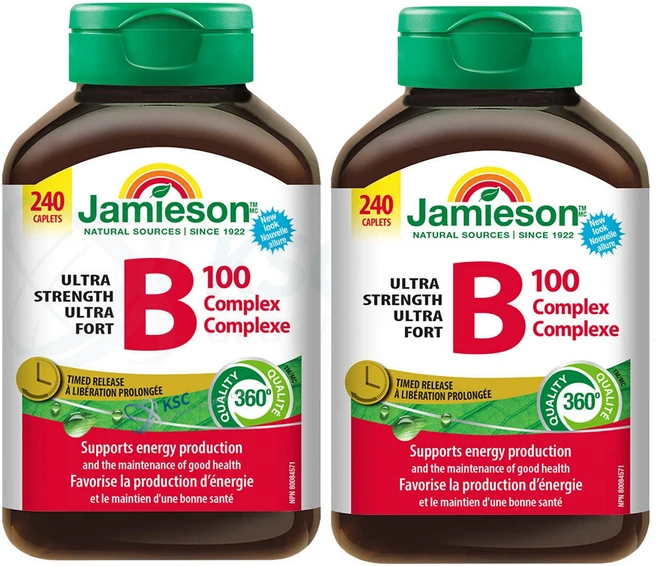 자미에슨 B100 240정 X 2통 (총480정) 초대용량 울트라 스트렝스 컴플렉스 코스트코, 2개 - 쿠팡